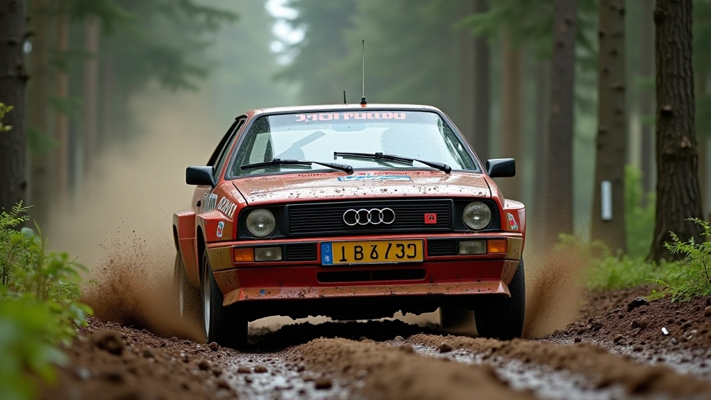 Audi Quattro rally auto