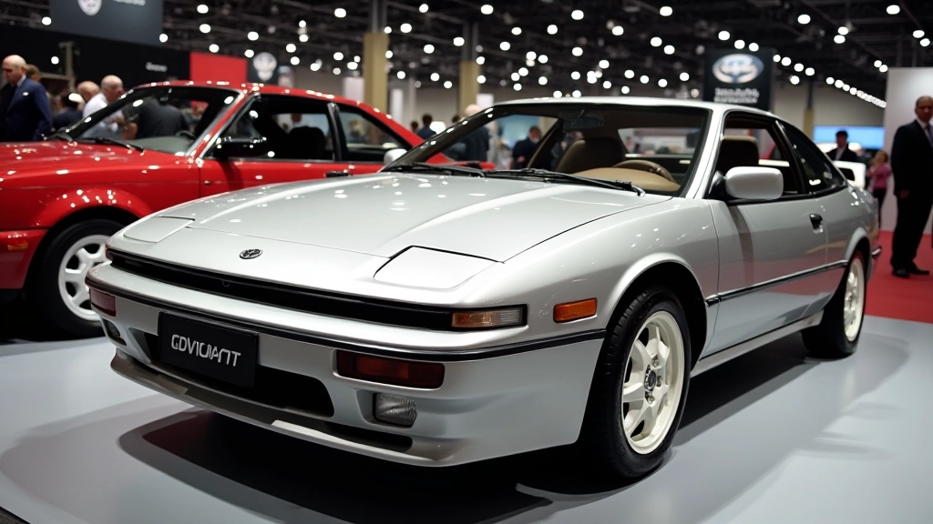 Hõbedane Toyota Celica GT-Four, jaapani rallimasin